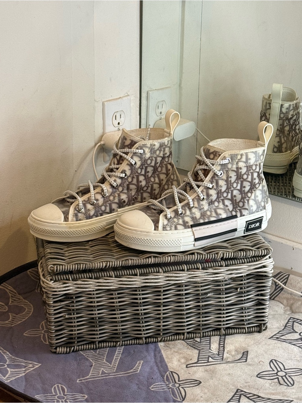 Dior B23 High Top Oblique Sneakers